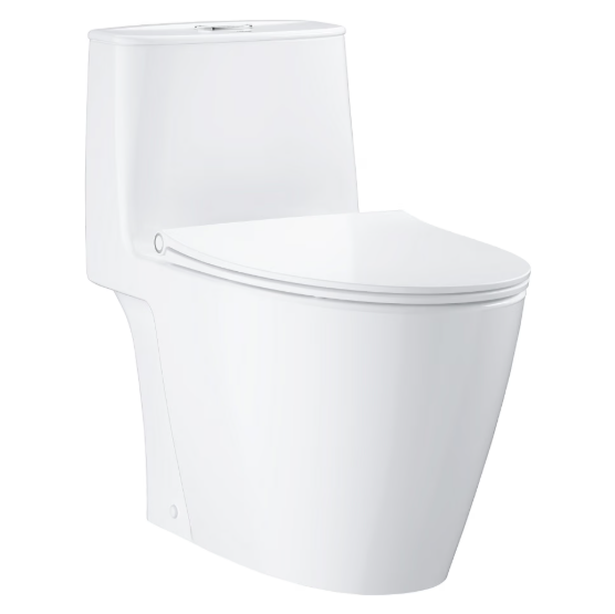 GROHE 39997000+101330SH00 BAU CERAMIC ONE PIECE TOILET