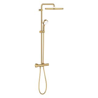 GROHE 26689GL0 TEMPESTA SYSTEM 250 CUBE SHOWER SYSTEM WITH THERMOSTAT FOR WALL MOUNTING