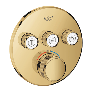 GROHE 29121GL0 GROHTHERM SMART CONTROL THERMOSTATIC FOR CONCEALED INSTALLATION WITH 3 VALVES