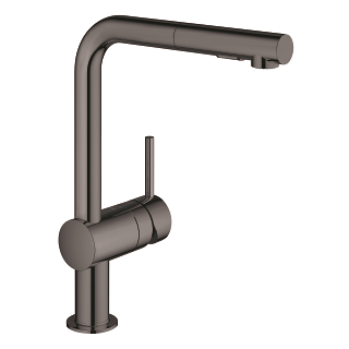 GROHE 30274A00 MINTA L-SPOUT PULL-OUT DUAL SPRAY SINK MIXER 1/2"