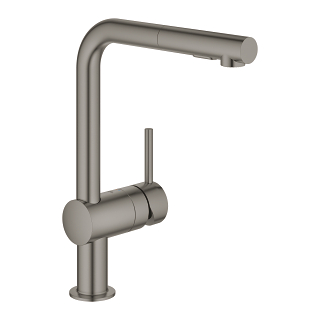 GROHE 30274AL0 MINTA L-SPOUT PULL-OUT DUAL SPRAY SINK MIXER 1/2"
