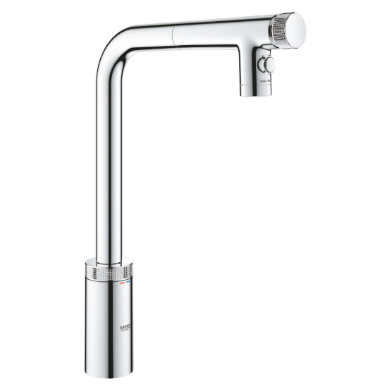 GROHE 31889000 MINTA SAMRTCONTROL PULL-OUT KITCHEN MIXER WITH DUAL SPRAY