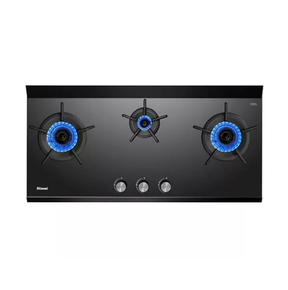 RINNAI RB-3CGN 3 INNER BURNER BUILT-IN HOB SCHOTT CERAN GLASS (BLACK) TOP PLATE