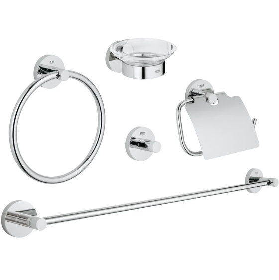 GROHE 40344001 ESSENTIALS ACCESSORIES SET 5-IN-1