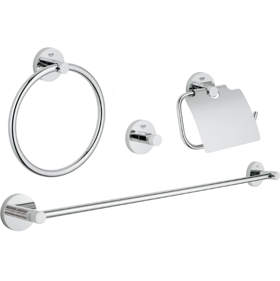 GROHE 40776001 ESSENTIALS ACCESSORIES SET 4-IN-1