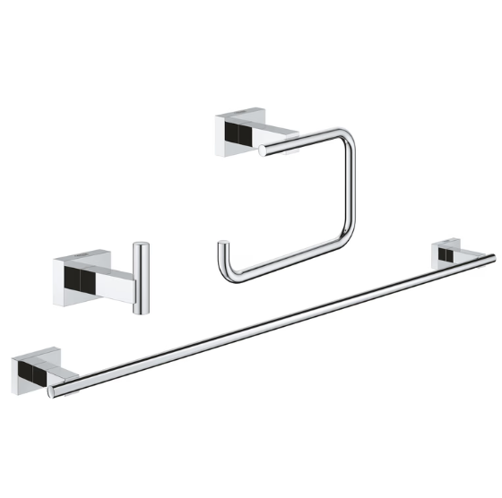 GROHE 40777001 ESSENTIALS CUBE ACCESSORIES SET 3-IN-1