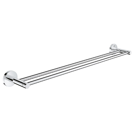 GROHE 40802001 ESSENTIALS DOUBLE TOWEL RAIL 600MM