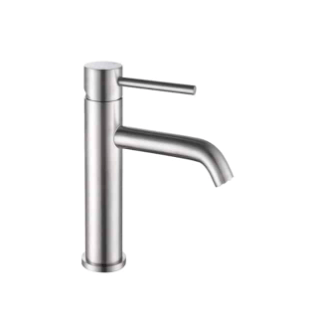ZAFFIRO PF-5101SS BASIN MIXER – STAINLESS STEEL SATIN