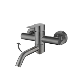 ZAFFIRO PF-5206SS(GM) BATH MIXER - GUN METAL