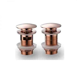 ZAFFIRO PB-8313-RG/8313A-RG MUSHROOM POP UP WASTE NON OVERFLOW OR C/W OVERFLOW - ROSE GOLD
