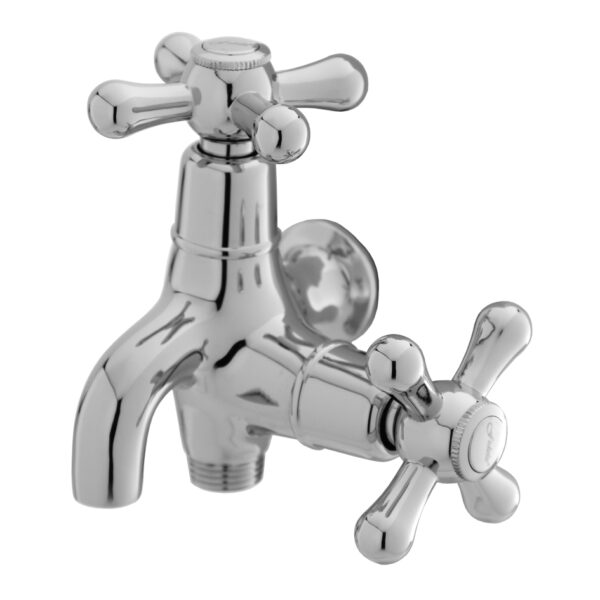 FIDELIS FT-105-7 CROSS HANDLE TWO WAY TAP - CHROME