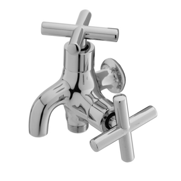 FIDELIS FT-105-8 CROSS ROD HANDLE TWO WAY TAP - CHROME