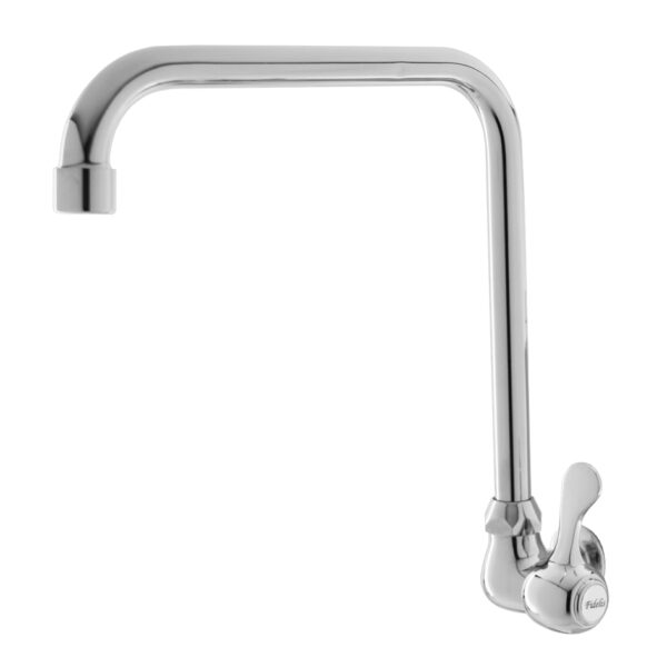 FIDELIS FT-119-1L "L" SPOUT LEVER HANDLE KITCHEN SINK BIB TAP - CHROME