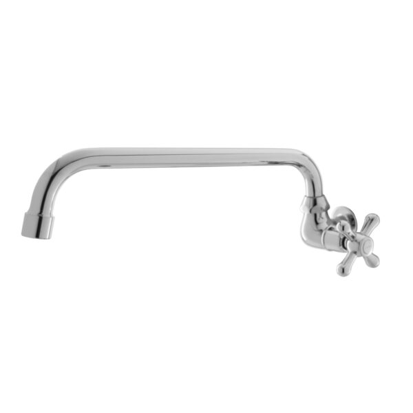 FIDELIS FT-119-7C300 "C" SPOUT CROSS HANDLE KITCHEN SINK BIB TAP - CHROME