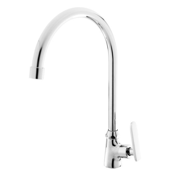 FIDELIS FT-129-4G "G" SPOUT FLAT HANDLE KITCHEN SINK TAP - CHROME