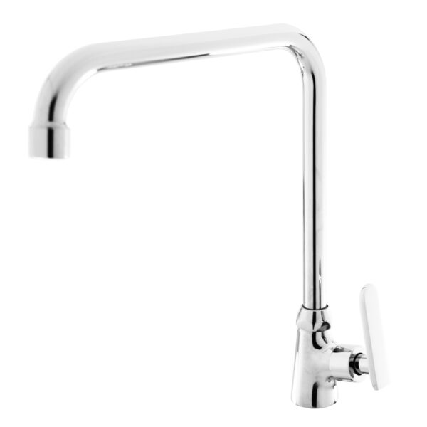 FIDELIS FT-129-4L "L" SPOUT FLAT HANDLE KITCHEN SINK TAP - CHROME