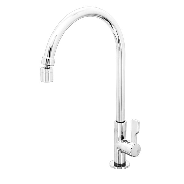 FIDELIS FT-219-1GSA NEX LEVER HANDLE KITCHEN SINK TAP WITH SWIVEL - CHROME