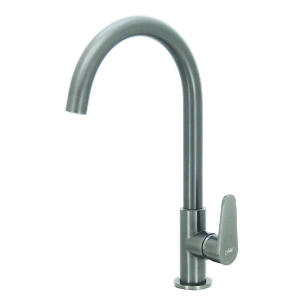 FIDELIS FT-66B5C-HGM "G" SPOUT KITCHEN SINK TAP - GUN METAL
