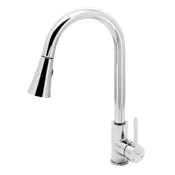 FIDELIS FT-67A5 PULL-OUT DUAL FUNCTION WASH HEAD KITCHEN SINK MIXER - CHROME
