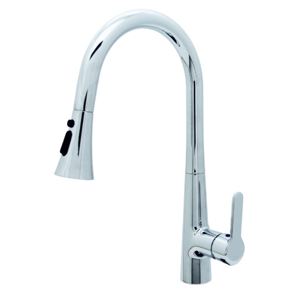 FIDELIS FT-67C5 PULL-OUT DUAL FUNCTION WASH HEAD KITCHEN SINK MIXER - CHROME