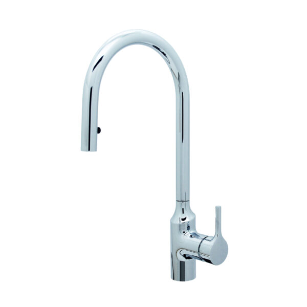 FIDELIS FT-67E5 PULL-OUT DUAL FUNCTION WASH HEAD KITCHEN SINK MIXER - CHROME