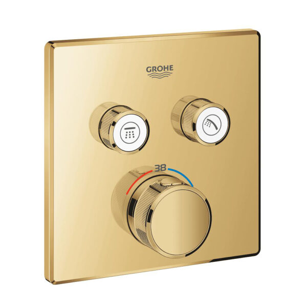 GROHE 29124GL0 GROHTHERM SMART CONTROL THERMOSTATIC FOR CONCEALED INSTALLATION WITH 2 VALVES