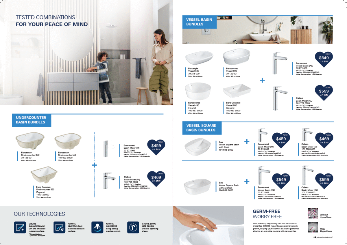 Grohe Bassein (GH) GROHE BASIN BUNDLE SET – PH Bathroom