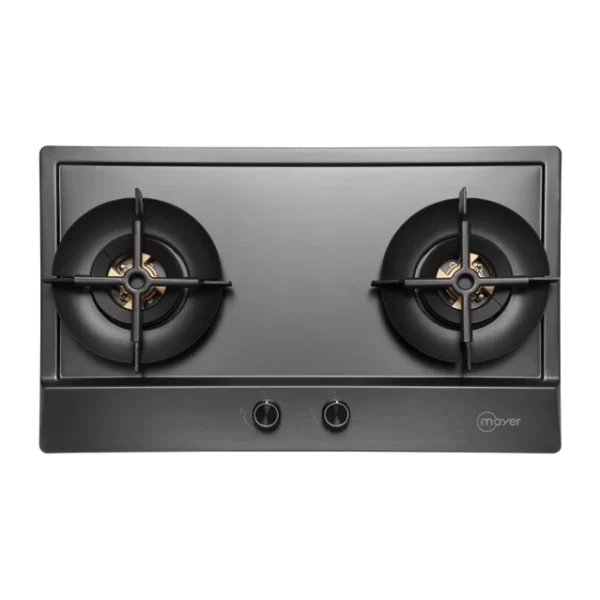 MAYER MMSS7721HI-GM 76CM 2 BURNERS STAINLESS STEEL (GUN METAL FINISHING) GAS HOB-ROTGUSS