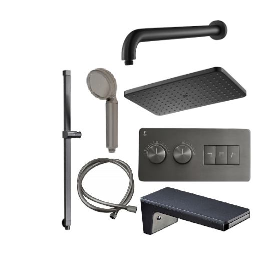 RIGEL TSMC7917T0 SET CONCEALED RAIN-SHOWER MIXER (GUN)