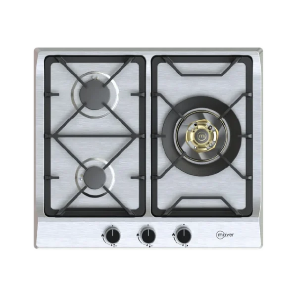 MAYER MMSS360HI 60CM 3 ZONE STAINLESS STEEL HOB